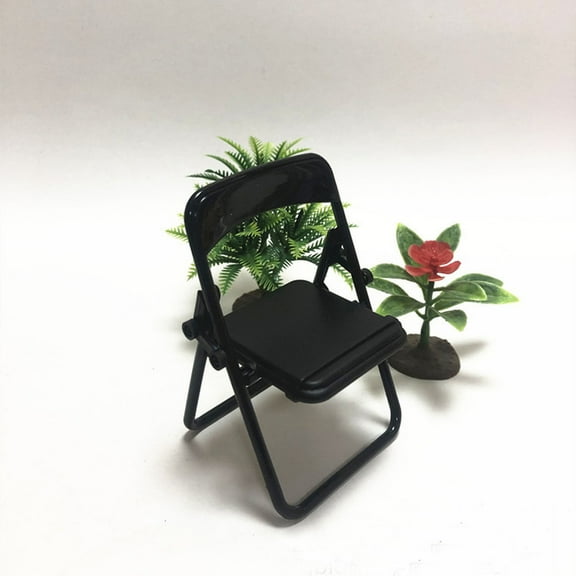 Folding Chair Phone Stand,Folding Chair Phone Holder,Mini Folding Chair Cell Phone Stand Holder,Foldable Chair Shape Universal Mobile Multi-Angle Cradle for Desk