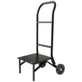 thumbnail image 1 of Folding Chair Rack - 150 LBS Capacity, Heavy Duty Chair Cart for 10 Chairs - Metal Storage Dolly with Rubber Wheels, Push Chair Holder - Matte Black, 1 of 11