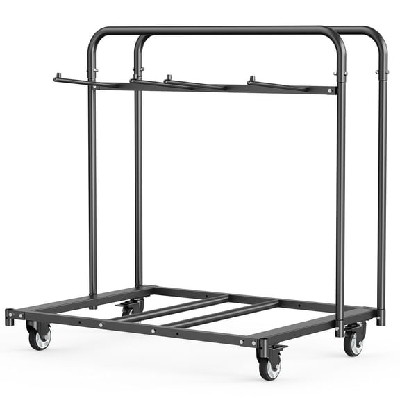 Space-Saving Folding Chair Rack Cart for 5 Tables+14 Chairs, 400LBS Max Weight, Includes 4 Casters