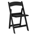 thumbnail image 1 of Folding Chair, Resin Chair with Padded Seat, Comfortable Event Chair Indoor Outdoor for Home Event Party Picnic School Wedding, Black, 1 of 9