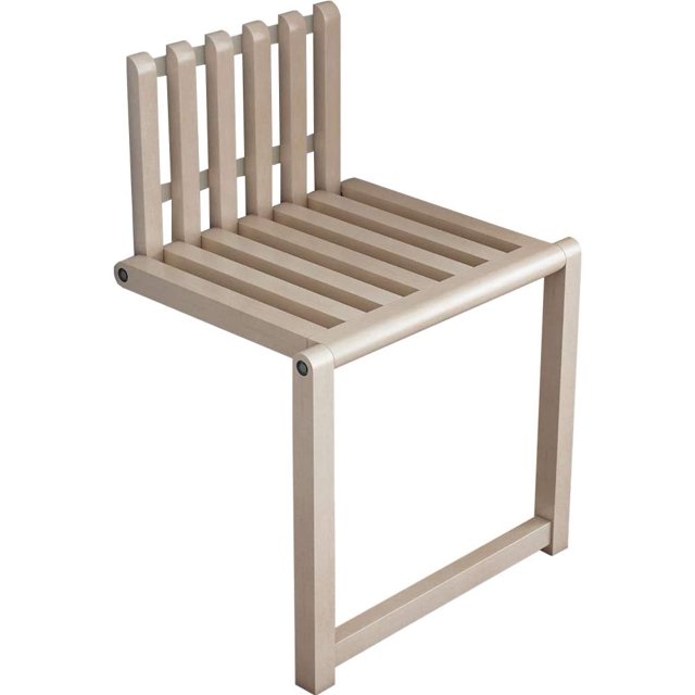 Folding Chair WallMounted Invisible ShoeChanging Stool Made of Solid
