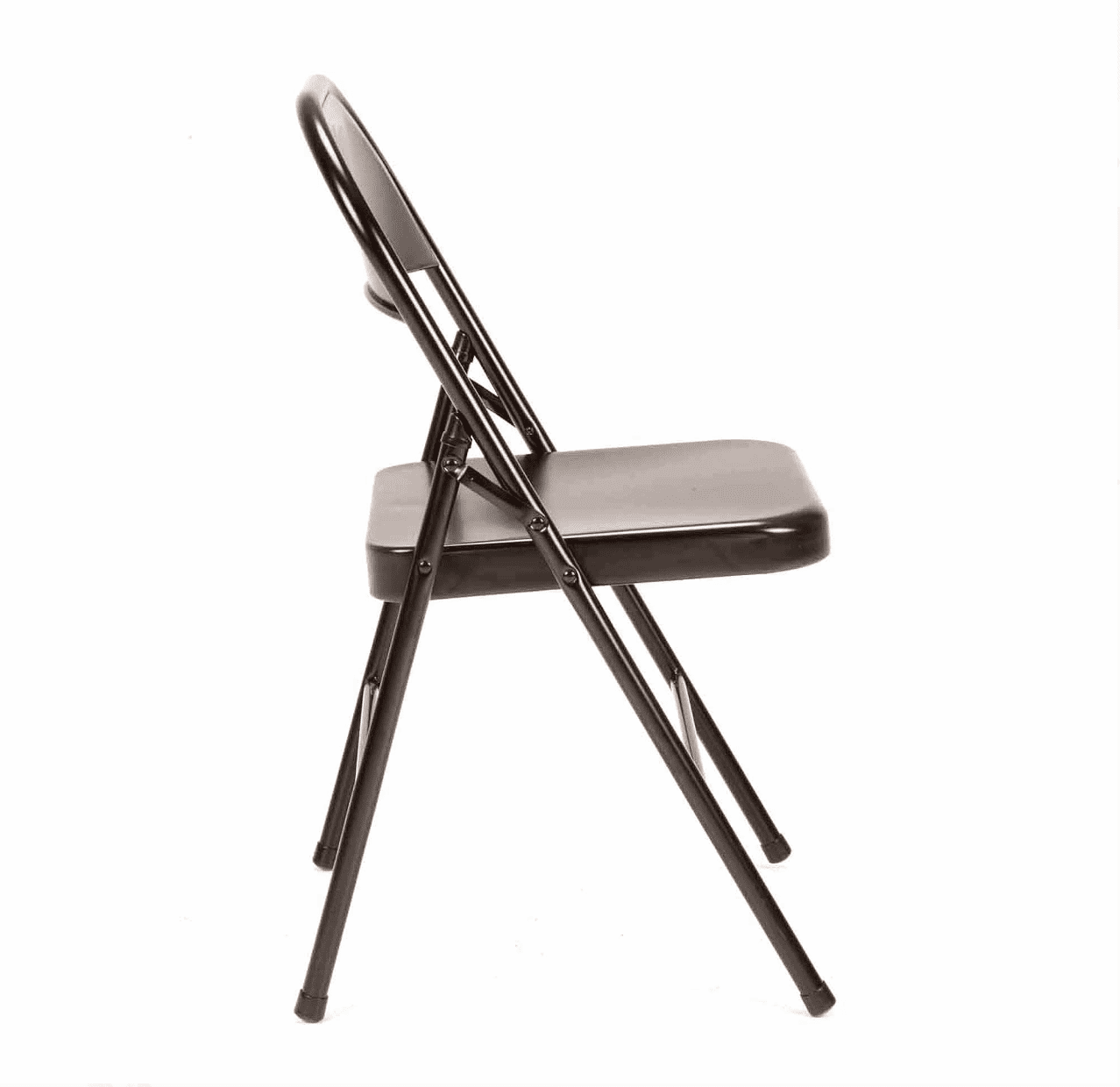 Folding Chairs - 8 Pack All Steel Folding Chair, Black - Walmart.com