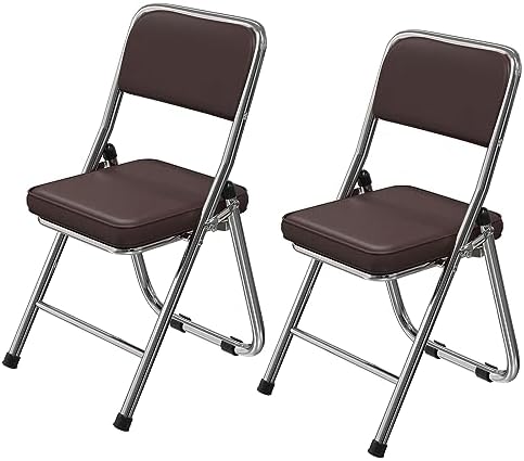 Folding Chairs with Ultra Thick Padded Seats, Foldable Chair Indoor ...
