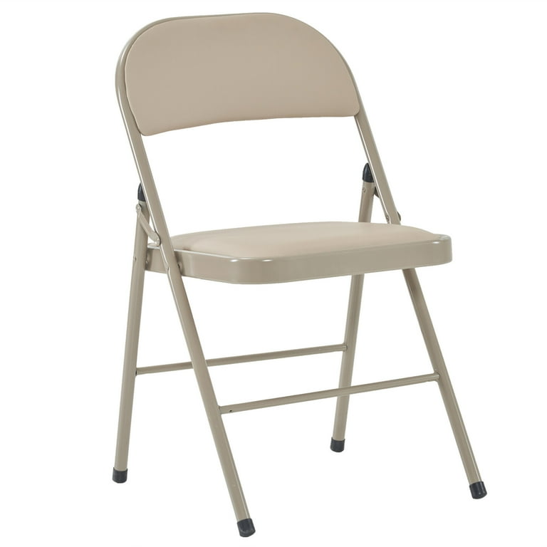 Folding Chairs set of 4 Metal Portable Stackable Foldable Chair
