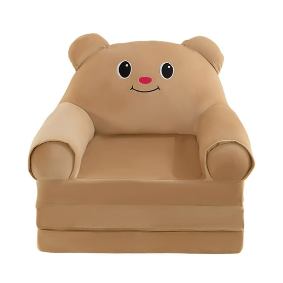 Folding Childrens Sofa Backrest Armchair 2 in 1 Foldable Couch for Kids Reading Play