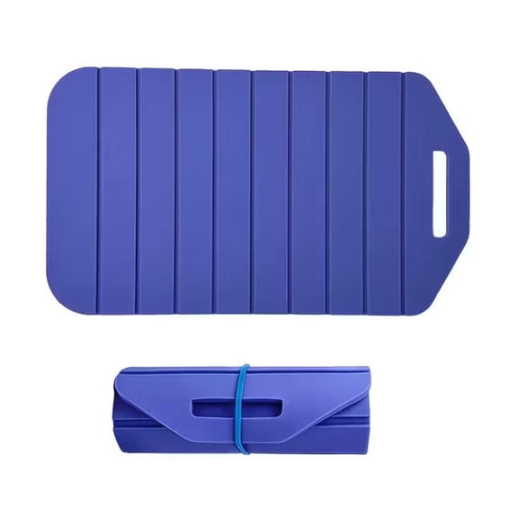 Folding Chopping Plates Silicone Cutting Mat Reusable Kitchen Mat For Outdoor Camping Silica Gel Blue A All Season