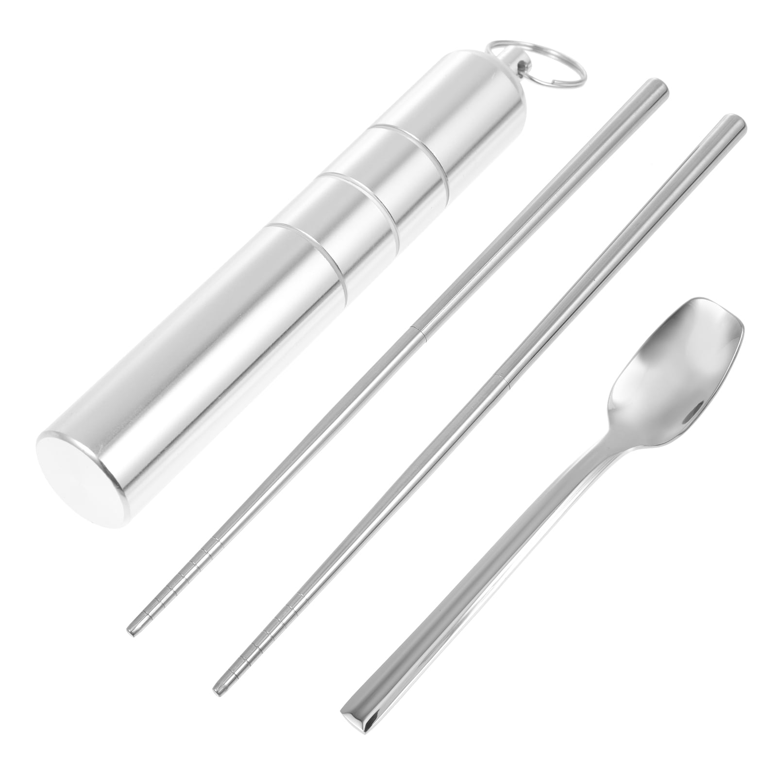 Folding Chopsticks Flatware Travel Spoon and Fork Foldable Cutlery Set