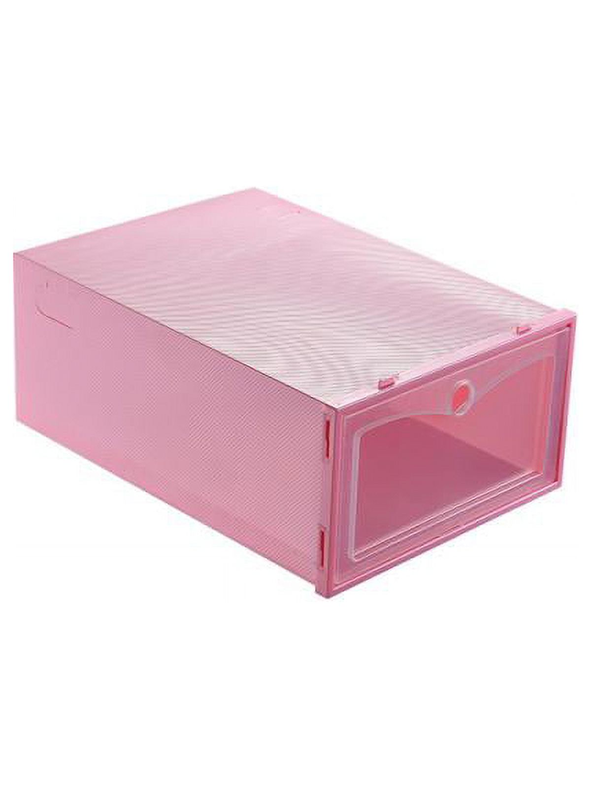 Folding Clear Plastic Shoe Boxes Stackable DIY Shoe Drawers Storage