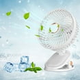 thumbnail image 1 of Folding Clip Fan, Usb Desktop Fan, Portable Electric Fan, Rechargeable 1200 Mah Battery, for Office Desk, Home Study, and Personal Cooling, White, by FAJHHA, 1 of 8
