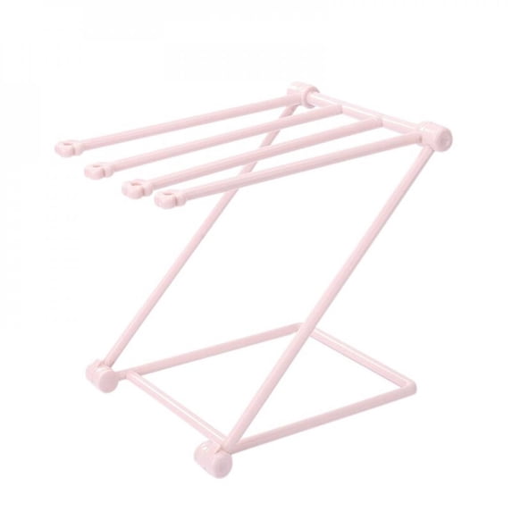 Folding Cloth Storage Rack Bottle Drying Rack Countertop Dishcloth Cleaning Dryer Drainer Storage Shelf Cup Hanging Holder