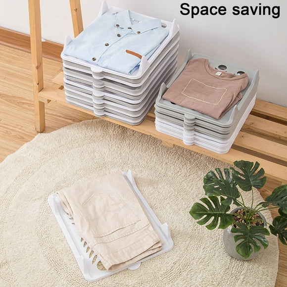 Folding Clothes Board with Handle Stackable Hollow Space-saving Multi-functional Shirt Pants Clothing Organizer Tray Holder Home Supplies