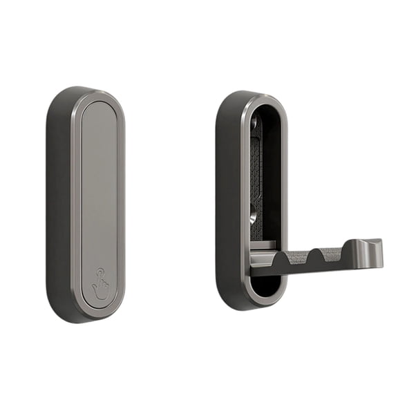 Folding Clothes Hook Wall Mount 6-Pack | Heavy-Duty Alloy, 90° Rotating Foldable Hanger Rack for Entryway, Bathroom, Kitchen | Space-Saving No-Drill Installation, Includes & Hardware