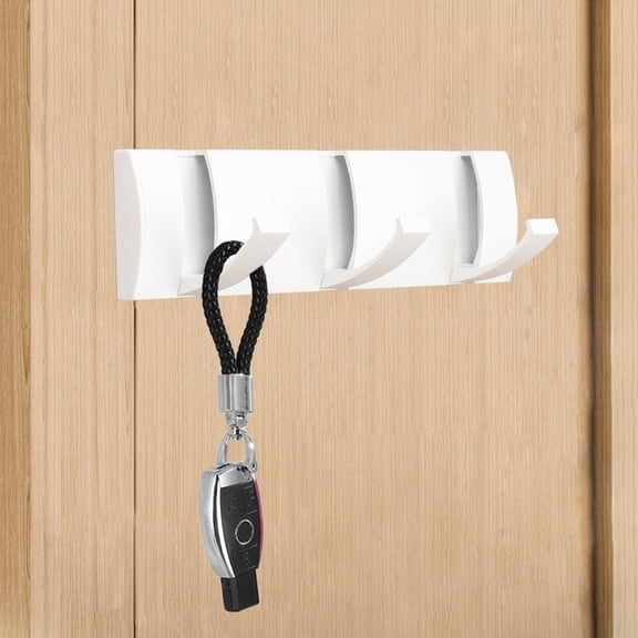 Folding Coat Hooks 3-Pack – Wall Mounted Retractable Hook Rack, Heavy Duty Stainless Steel Towel & Robe Hanger