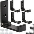 thumbnail image 1 of Folding Coat Hooks, 5Pcs Wall Hooks for Hanging Towel Hardware Heavy Duty Aluminum Alloy Headphone Holder No Rust Mounted with Screws Bags Fitness Equipment, 1 of 3