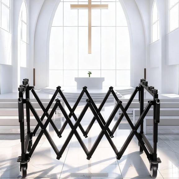 Folding Coffin Cart Carbon Steel, Funeral Stretcher Church Truck, Foldable Stretcher Funeral Stretcher Church Truck Coffin Cart for Mortuary Supply