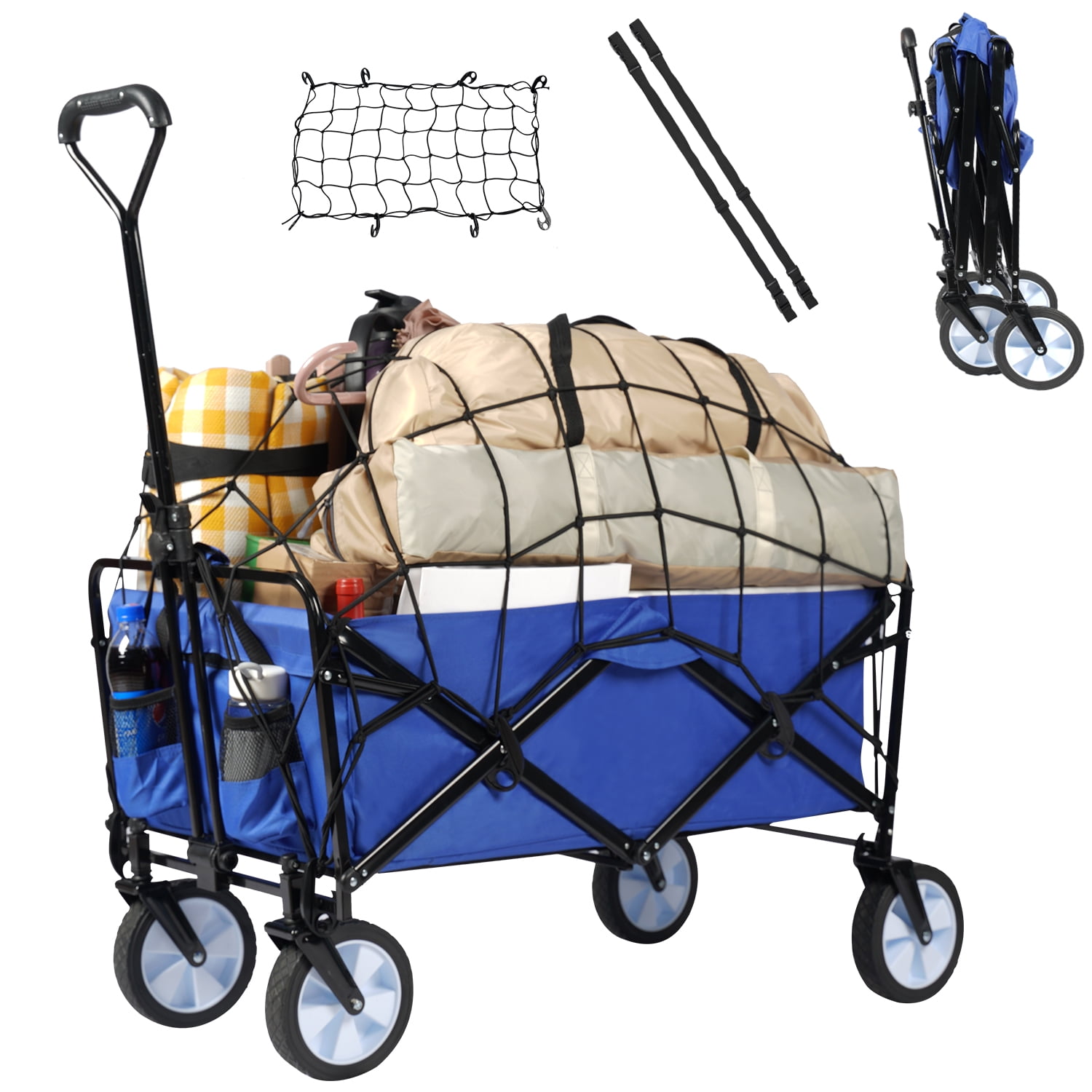 Folding Collapsible Beach Wagon Foldable Portable Shopping Utility