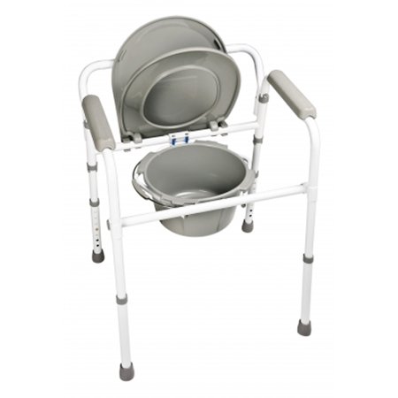 Folding Commode 3in1 Steel Case/4 Lumex
