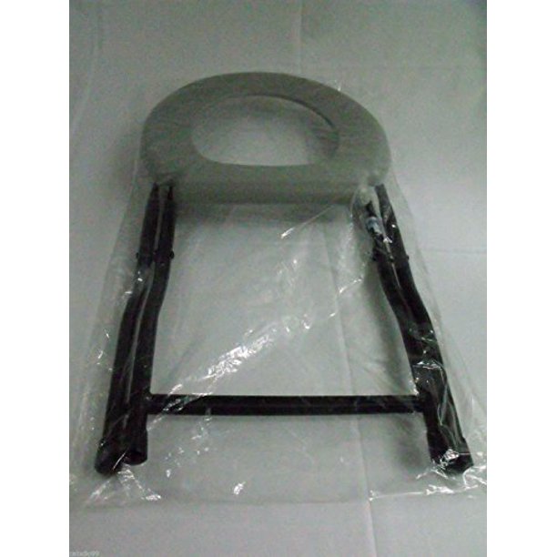Folding Commode Chair Steel Portable Camping Toilet Seat, 250 Pounds