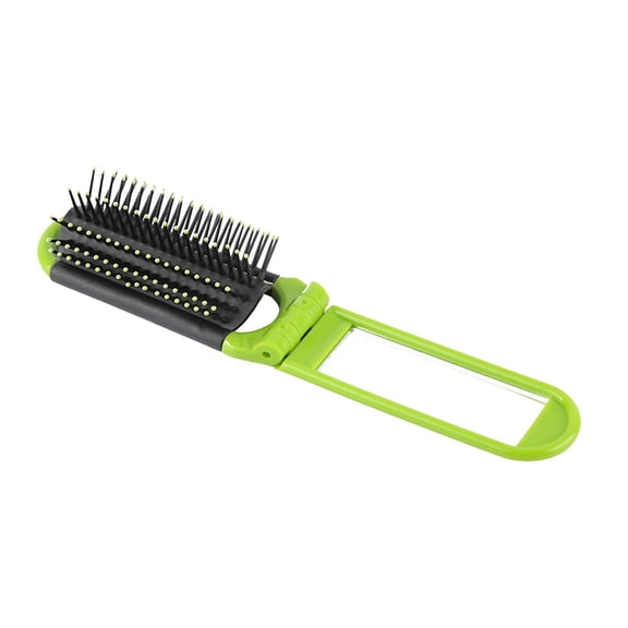 Folding Compact Portable Hair Brush for Smooth Static Detangling and Gentle Styling Care
