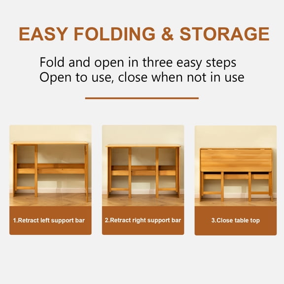 Folding Computer Desk 40.5'' Sturdy Writing Desk Gaming Desk Home Office PC Laptop Foldable Table Modern Simple Small Study Desk