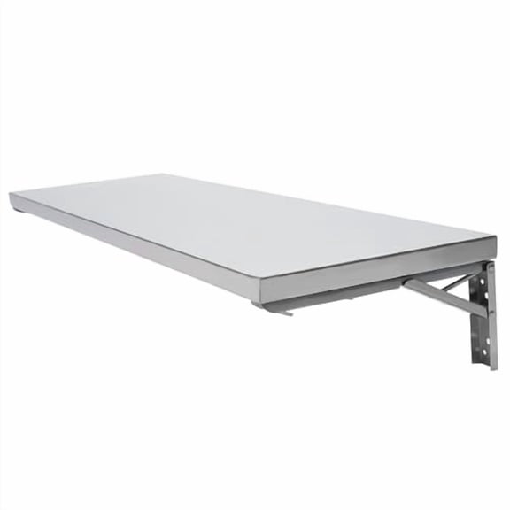 Folding Concession Shelf 35.4" x 12", Stainless Steel Drop Down FoldableServing Food Shelf Concession Stand Serving Shelf for Concession Windows, 110 LB Load Capacity