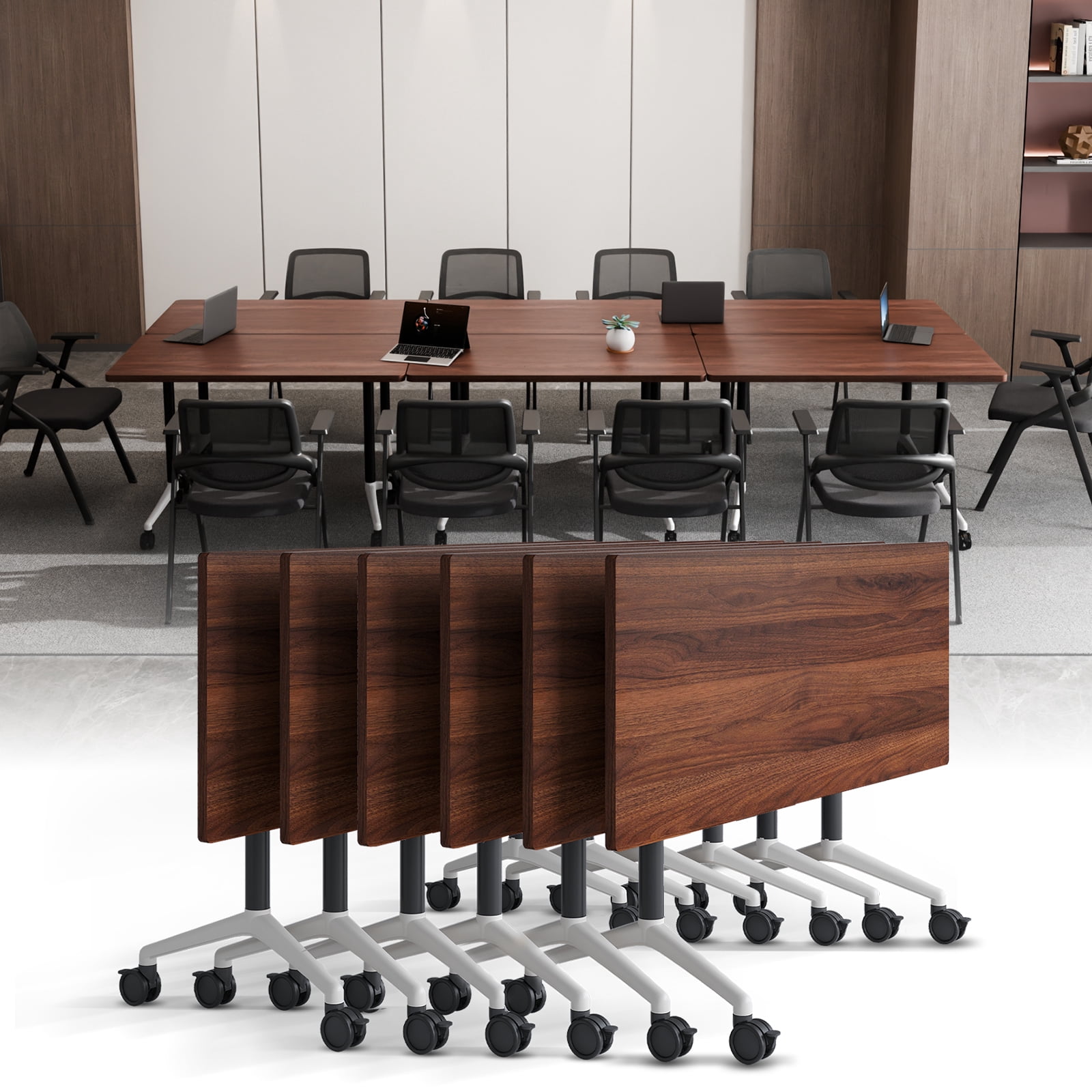 Folding Conference Room Tables with Wheel,Modern Modular Conference ...