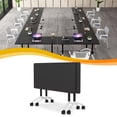 thumbnail image 1 of Folding Conference Table with Wheels, Modular Flip Top Meeting Desk, Commercial Training Table for Office Classroom(2,Black 2,71" D X 23.6" W X 29.5" H), 1 of 7