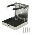 Folding Cup Holder Adjustable Arm 304 Stainless Steel Anti Sliding for