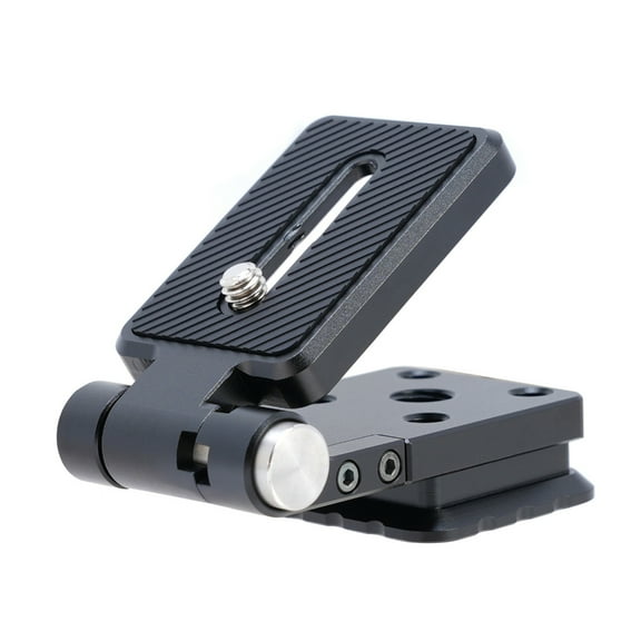 Folding DSLR Camera L Bracket Adjust Angle, Cameras Quick Release Plate Suitable for Various Cameras Stabilizers