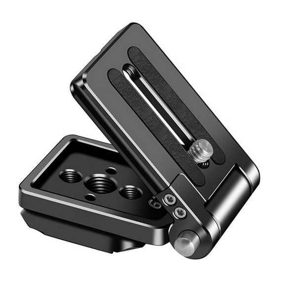 Folding DSLR Camera L Bracket Adjust Angle, Cameras Quick Release Plate Suitable for Various Cameras Stabilizers