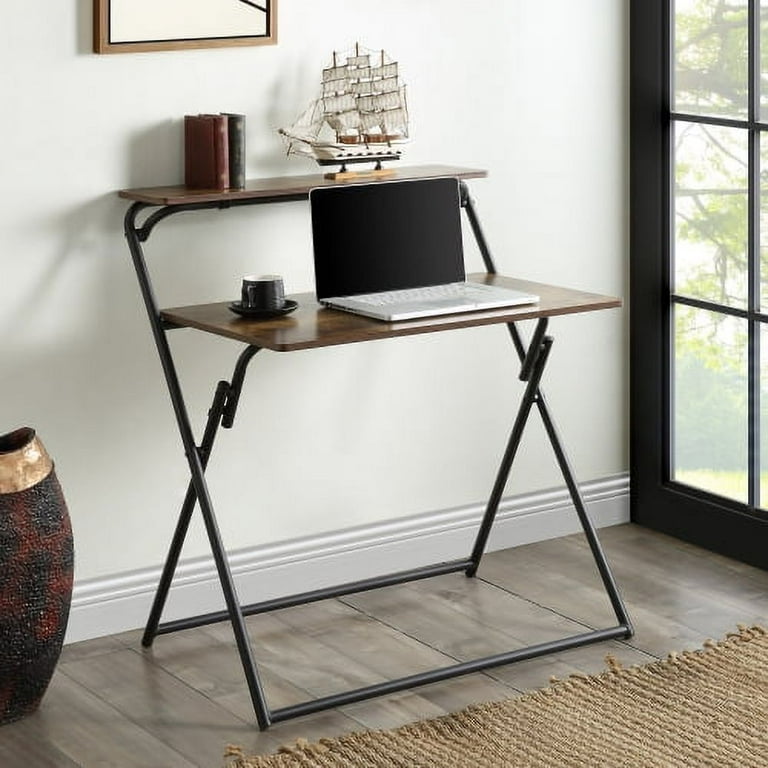Folding computer desk sales walmart