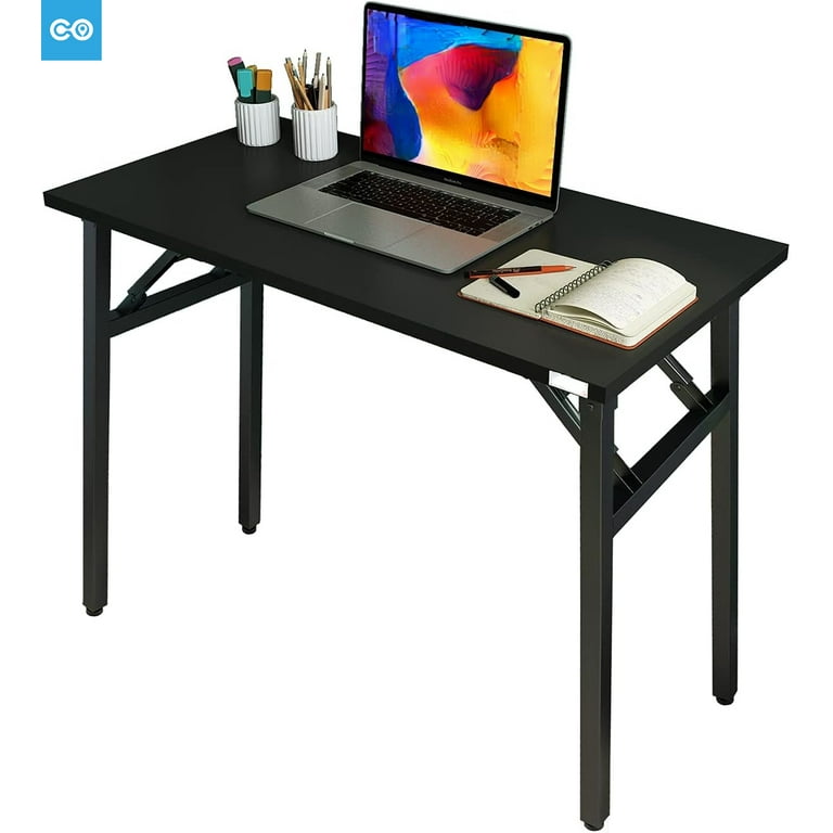 Folding Desk 31 1 2 No Assembly Foldable Small Computer Table