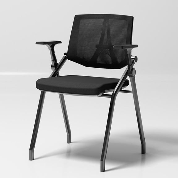 Folding Desk Chair Meeting Room Chair,Breathable Back Support,Guest Reception Chair,School Classroom Training Conference Room Chairs
