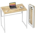 Folding Desk NoAssembly,31.5 in Small Desk for Small Spaces Computer