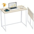 Folding Desk, Small Foldable Desk 31.5" for Small Spaces, Space