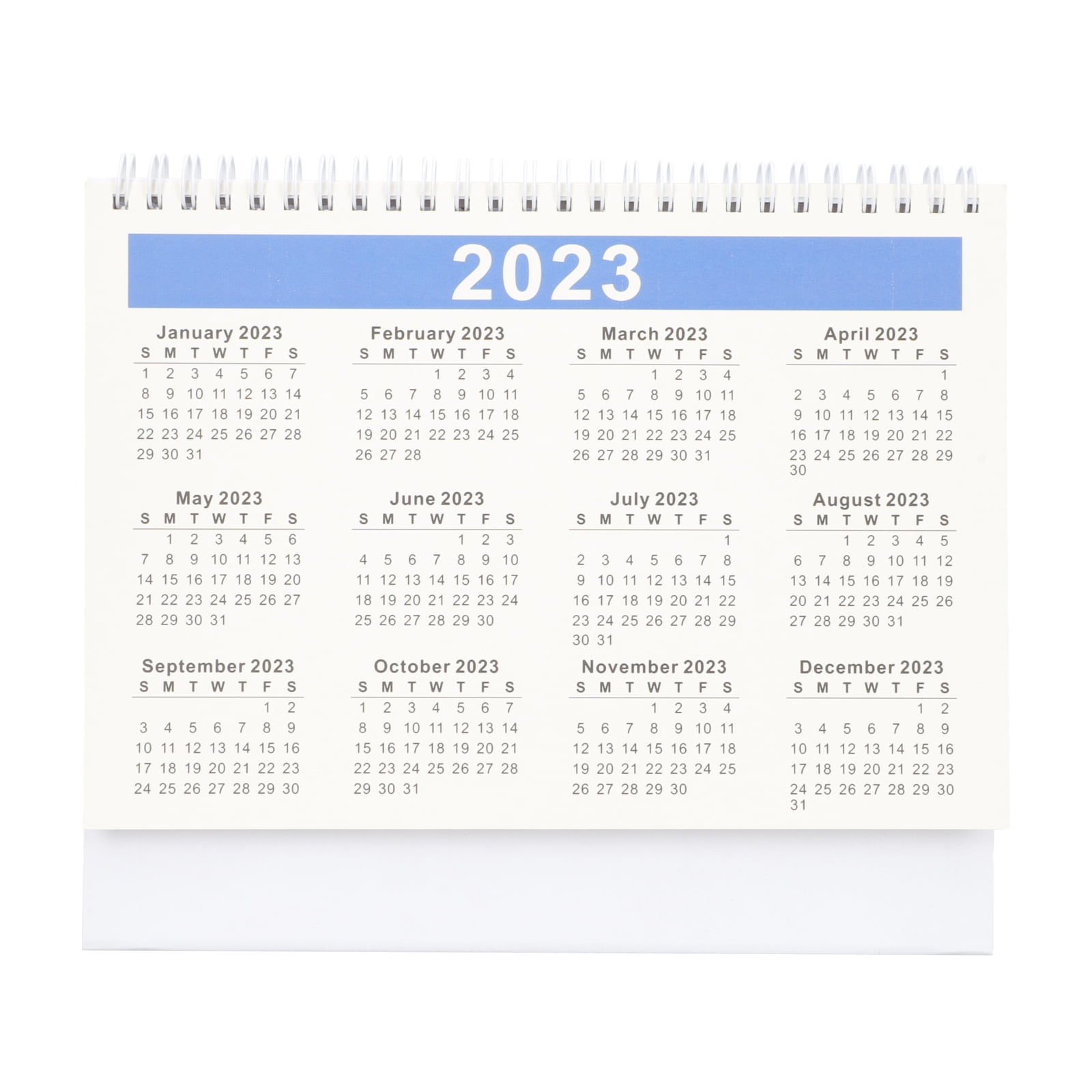 Folding Desk Table 2023 Calendar Weekly Calendars Note Planner Block
