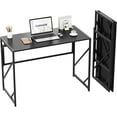 thumbnail image 1 of Folding Desk Writing Computer Desk for Home Office, No-Assembly Study Office Desk Foldable Table for Small Spaces, 1 of 10