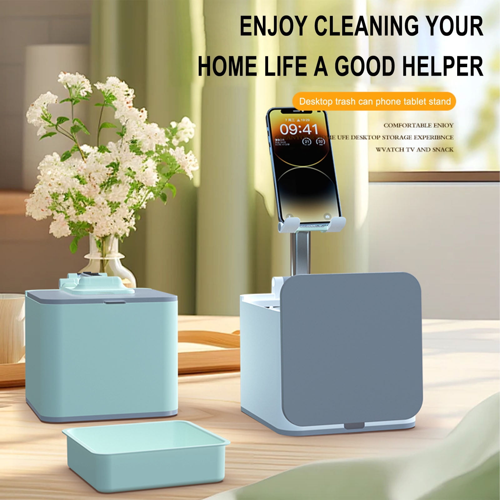 Folding Desktop Mobile Phone Plastic Storage Box Storage Box With Snacks Removable Convenient