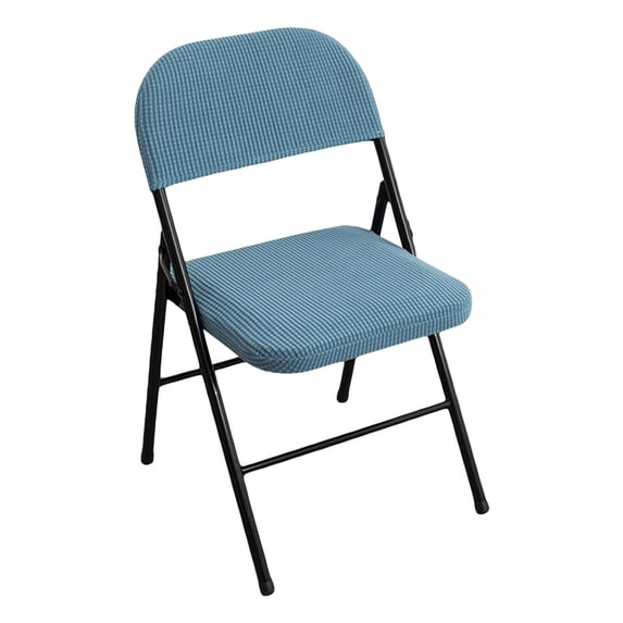 Folding Dining Chair Seat and Back Cover Set Solid Jacquard Stretch Chair Slipcover Home Decoration