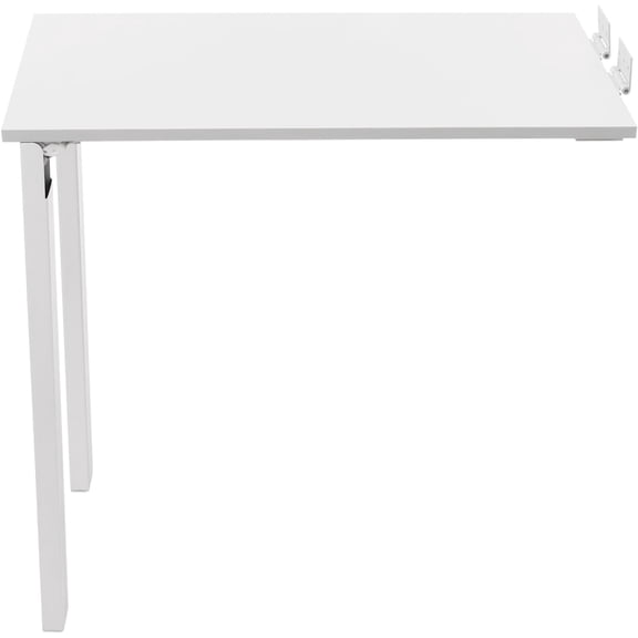 Folding Dining Table, Wall Mounted Folding Table with Support Legs, 29.52 x 15.75 x 29.13 Inch Sturdy Kitchen Desk, Wooden Desk for Small Space Bedroom Living Room Study Room Lounge Office (White)