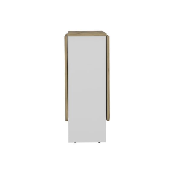 Folding Dining Work Table White / , Construction For Daily Use, 58.7"w X 23.6"d 30.9"h, Folds Easily To 12.3"w 30.9"h & - Robust And Space, Down Efficiency