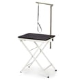 thumbnail image 1 of Folding Dog Groomer Table Versa Competition Grooming Arm Loop 28.5" Holds 50lbs (Black), 1 of 2