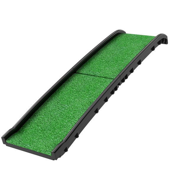 Folding Dog Ramp 61 Inch Extra Long Pet Ramp with High Traction Surface for Cars Trucks SUVs