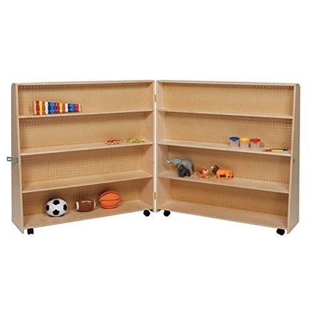 Wood Designs 14343 Folding Double Sided Book Display 48" Height