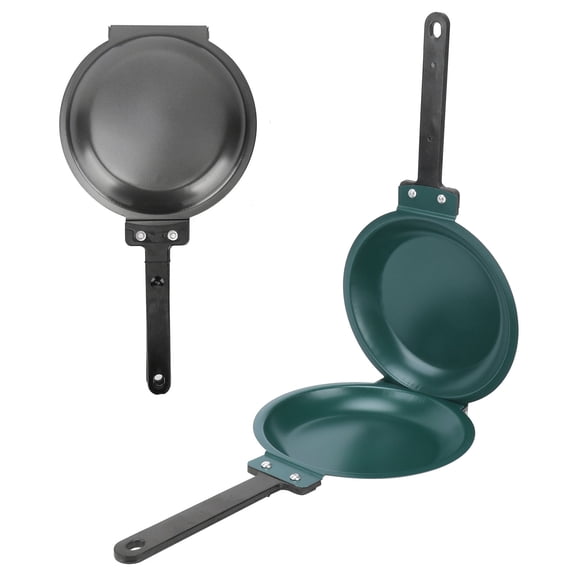 Folding Double Sided Flip Baking Frying Pan - 14.5 Inches Nonstick Pancake Maker Cake Pan