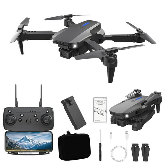 Folding Drone with 1080p HD Camera Wide Angle RC Quadcopter Headless Mode Altitude Hold APP Control Trajectory Flight Speed Adjustment Portable UAV Toy Gift Outdoor Aerial Photography