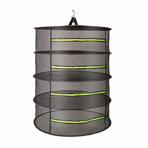 Folding Dry Rack Vegetable Dryer Drying Net for Fish Hanging Basket with Mesh Flowers Buds Plants Organizer 4 Layer
