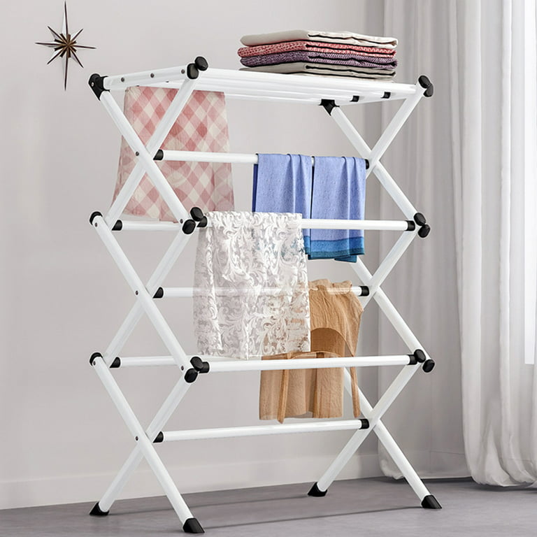Compact Accordion Clothes Drying Rack