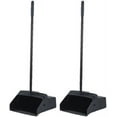 thumbnail image 1 of Folding Dustpan with Long Handle and Wheels- Black, 1 of 1