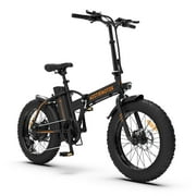 Folding Electric Bike 20x4 Inch Fat Tire Electric Bike with 500W Motor 36V 13AH Removable Lithium Battery,Ebike for Adults